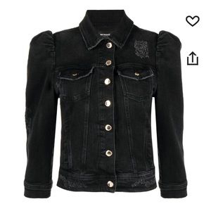 Retrofete black distressed Ada Jean jacket.
